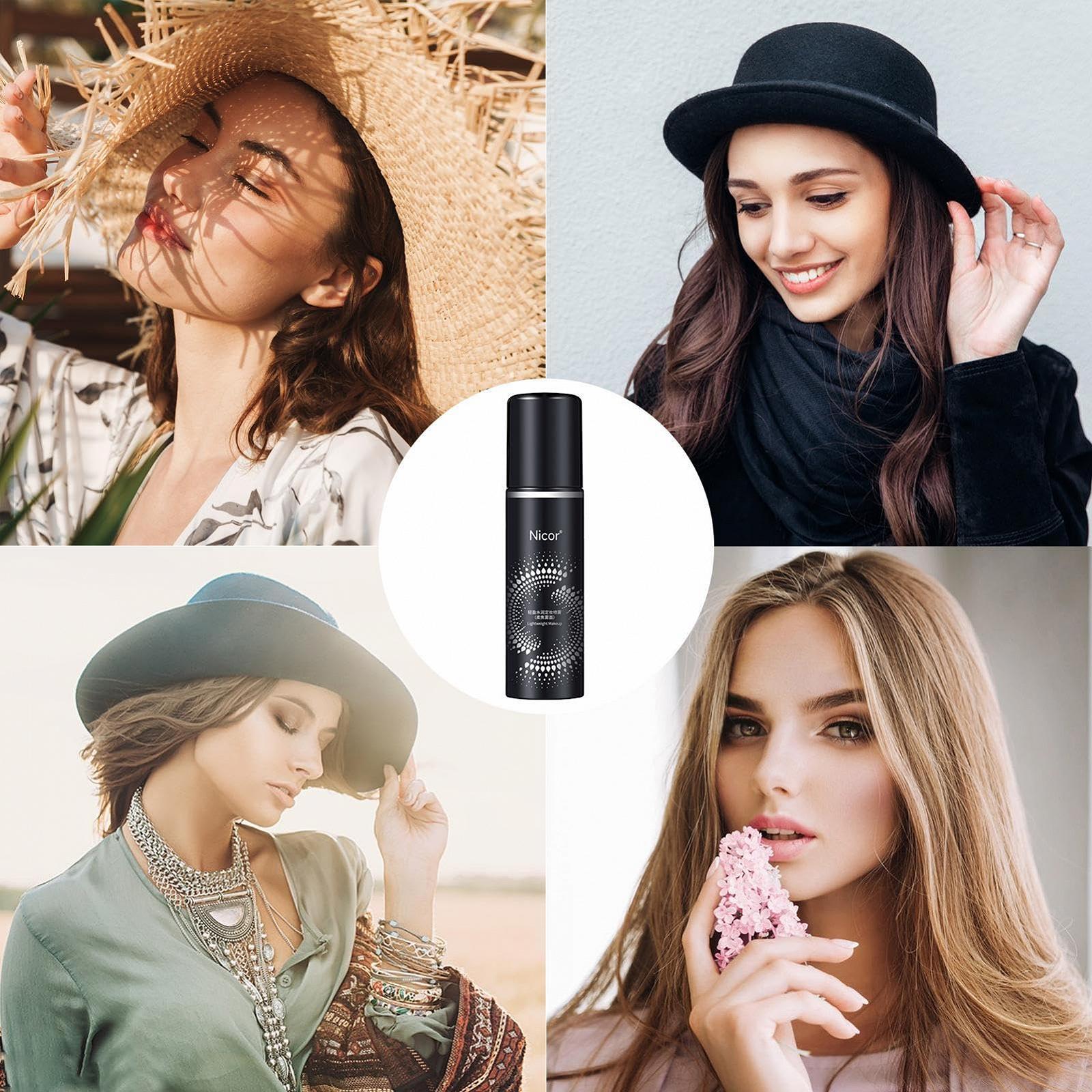 Фіксуючий спрей Makeup для обличчя довготривалий матовий ефект контроль масла зволоження освітлення літо подорожі повсякденний, фото №7