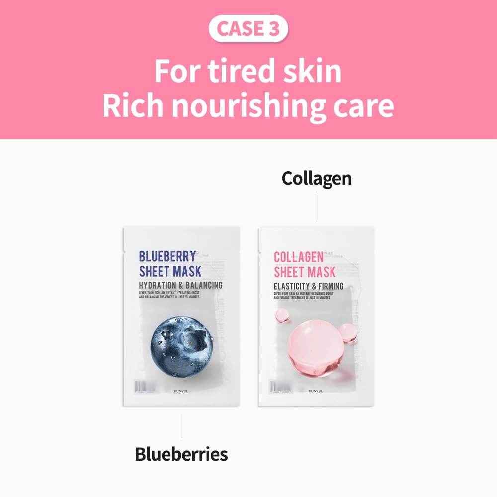 Маска для лица Eunyul Purity Leaf Pack 8 Types 22 мл x 8 шт, фото №6