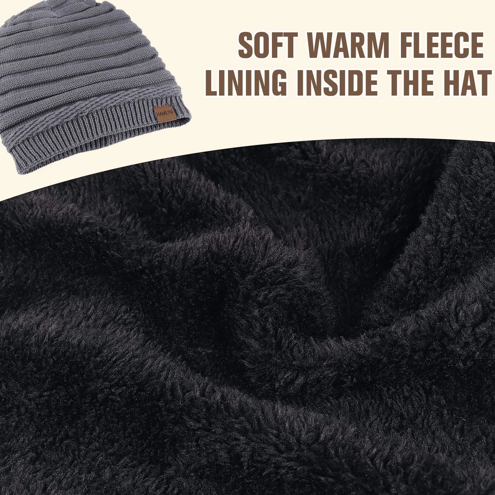 Шапка HAMUNI Женская, дышащая вязаная, фото №6 Шапка HAMUNI Женская, дышащая вязаная, фото №6