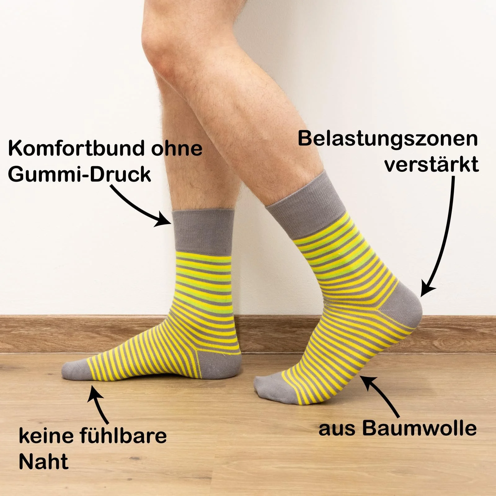 Шкарпетки Різнокольорові, Високоякісні бавовняні, фото №2