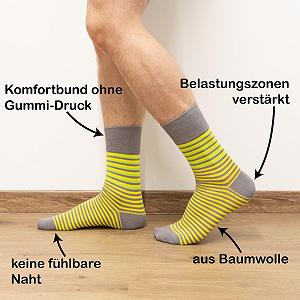 Шкарпетки в смужку бавовняні різнокольорові synthetic.ua - Фото 1