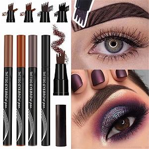 Олівець для брів Roteral 4 Tip Microblade Eyebrow Pen Водостійкий Кавовий synthetic.ua - Фото 1