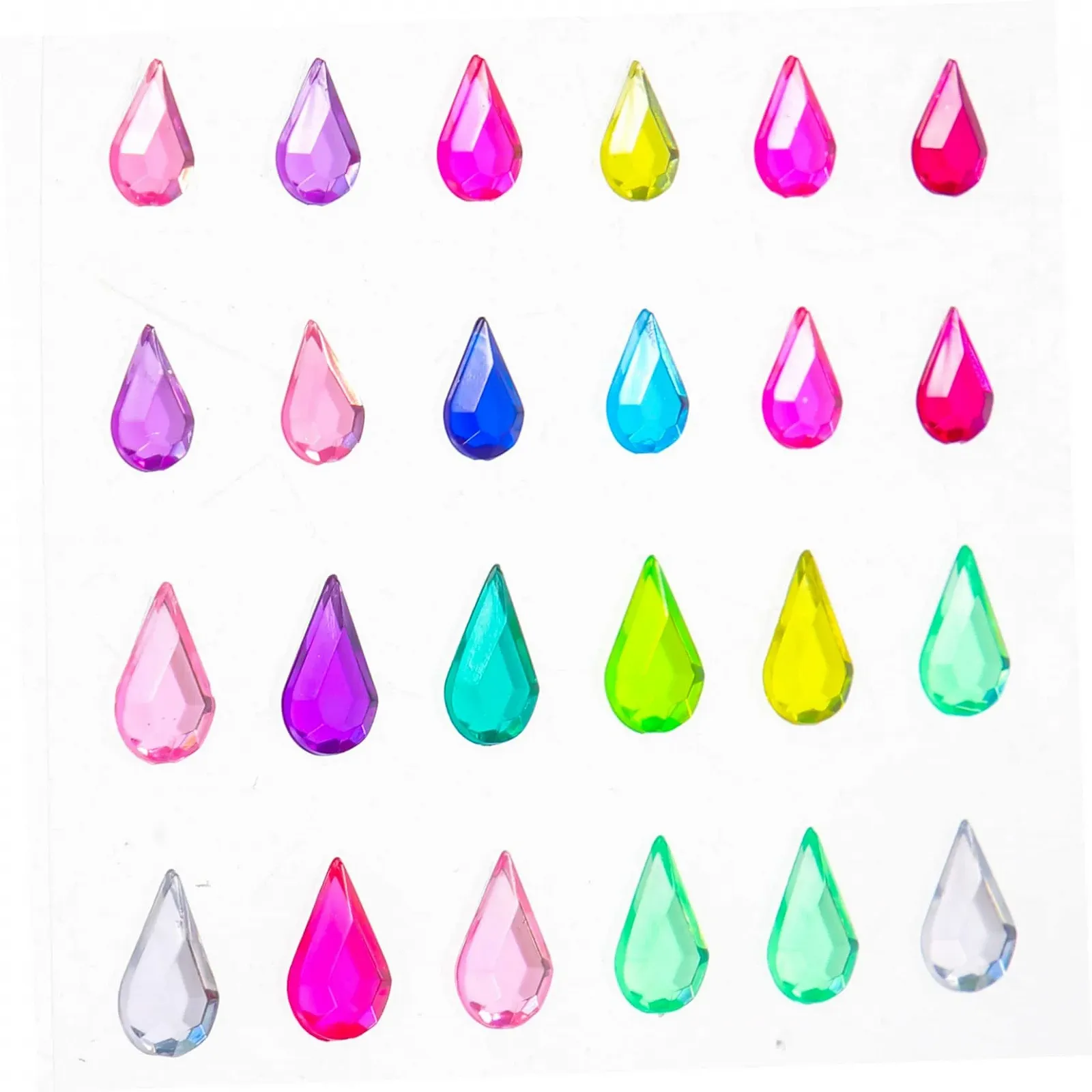 Стразы Наклейки 20 листов Самоклеящиеся, разноцветные, фото №3