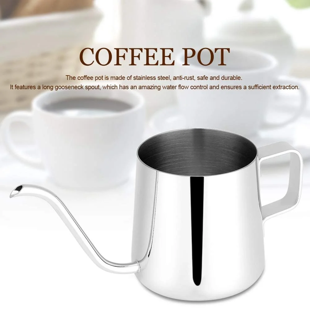 Кавник Teapot Нержавіюча сталь Маленький чайник з нержавіючої сталі 350 мл Сріблястий, фото №4