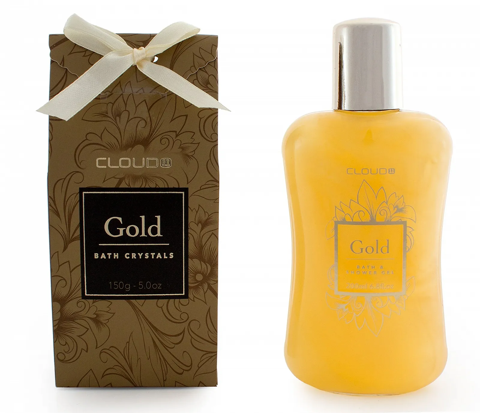 Подарунковий набір для ванни Ваніль BRUBAKER Cosmetics 5 предметів з ванною - Золотий, фото №3