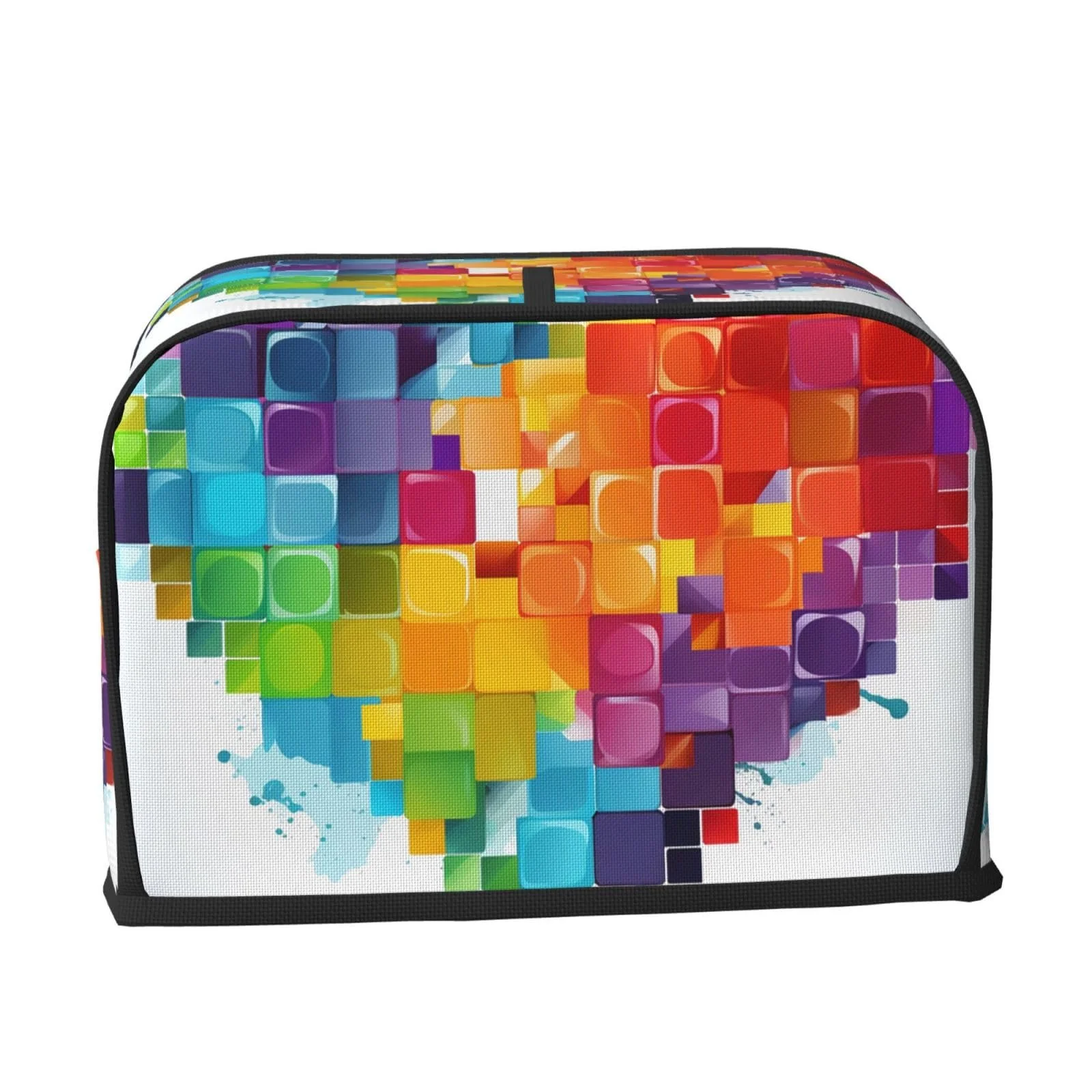 Чохол для тостера на 2 скибки Buntes Herz, різнокольорове серце, фото №7 Чохол для тостера на 2 скибки Buntes Herz, різнокольорове серце, фото №7