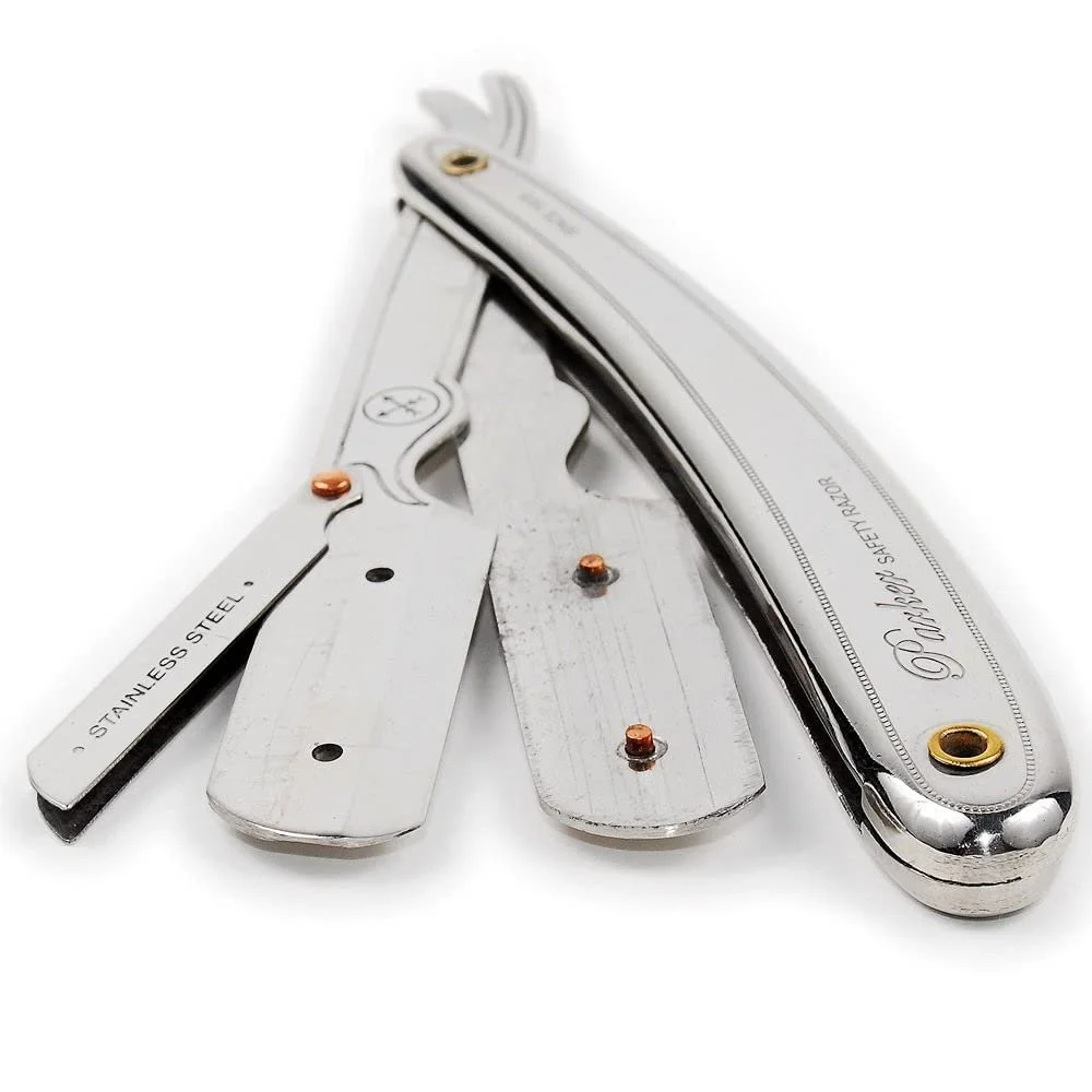 Опасная бритва Parker SR1 Stainless Steel с 5 лезвиями Shark, фото №2 Опасная бритва Parker SR1 Stainless Steel с 5 лезвиями Shark, фото №2