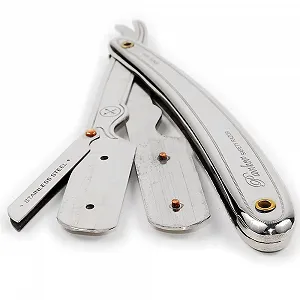 Опасная бритва Parker SR1 Stainless Steel с 5 лезвиями Shark synthetic.ua - Фото 1