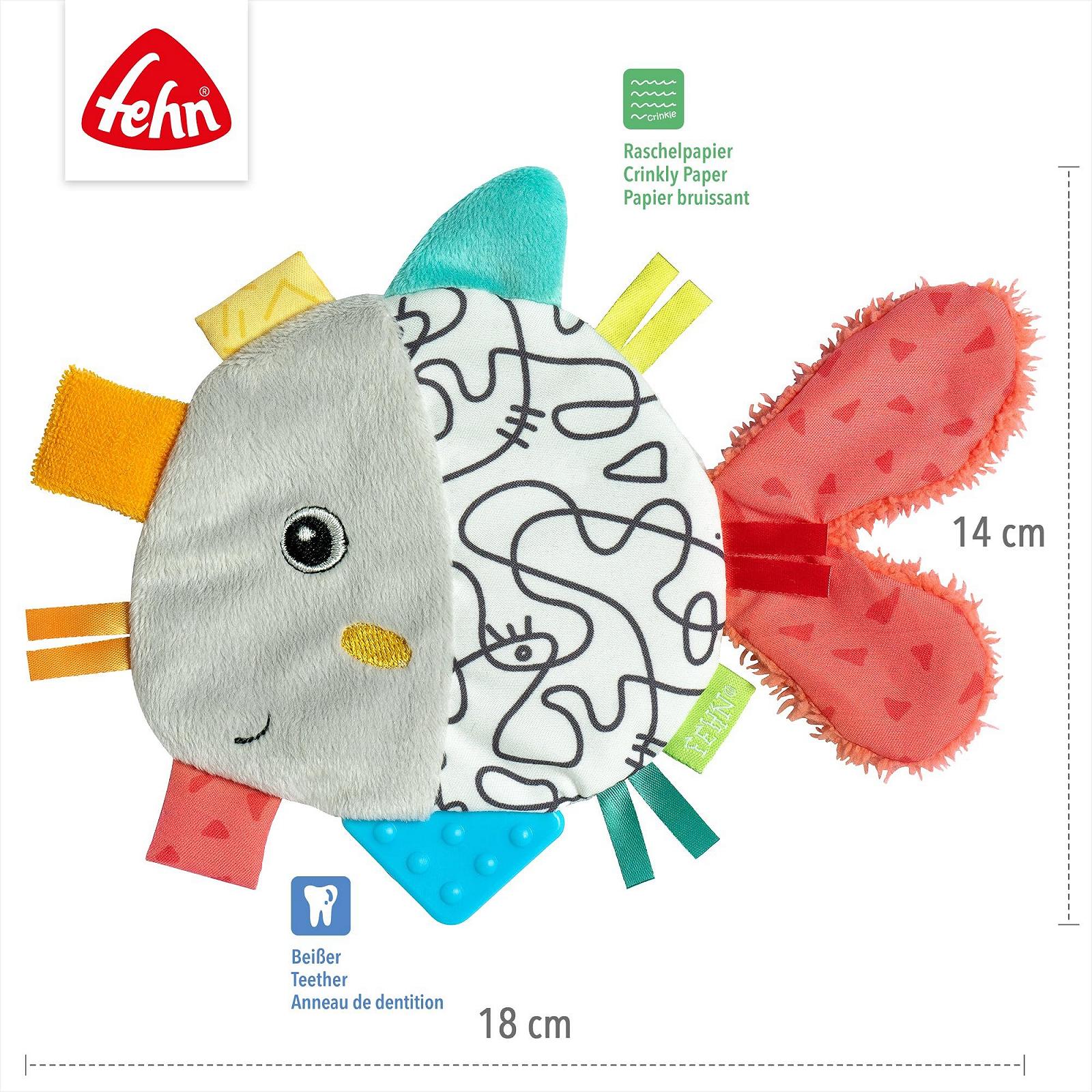 Игрушка-шуршалка Fehn Рыба шуршит, чтобы чувствовать, хватать, слушать, играть и издавать звуки, фото №4 Игрушка-шуршалка Fehn Рыба шуршит, чтобы чувствовать, хватать, слушать, играть и издавать звуки, фото №4