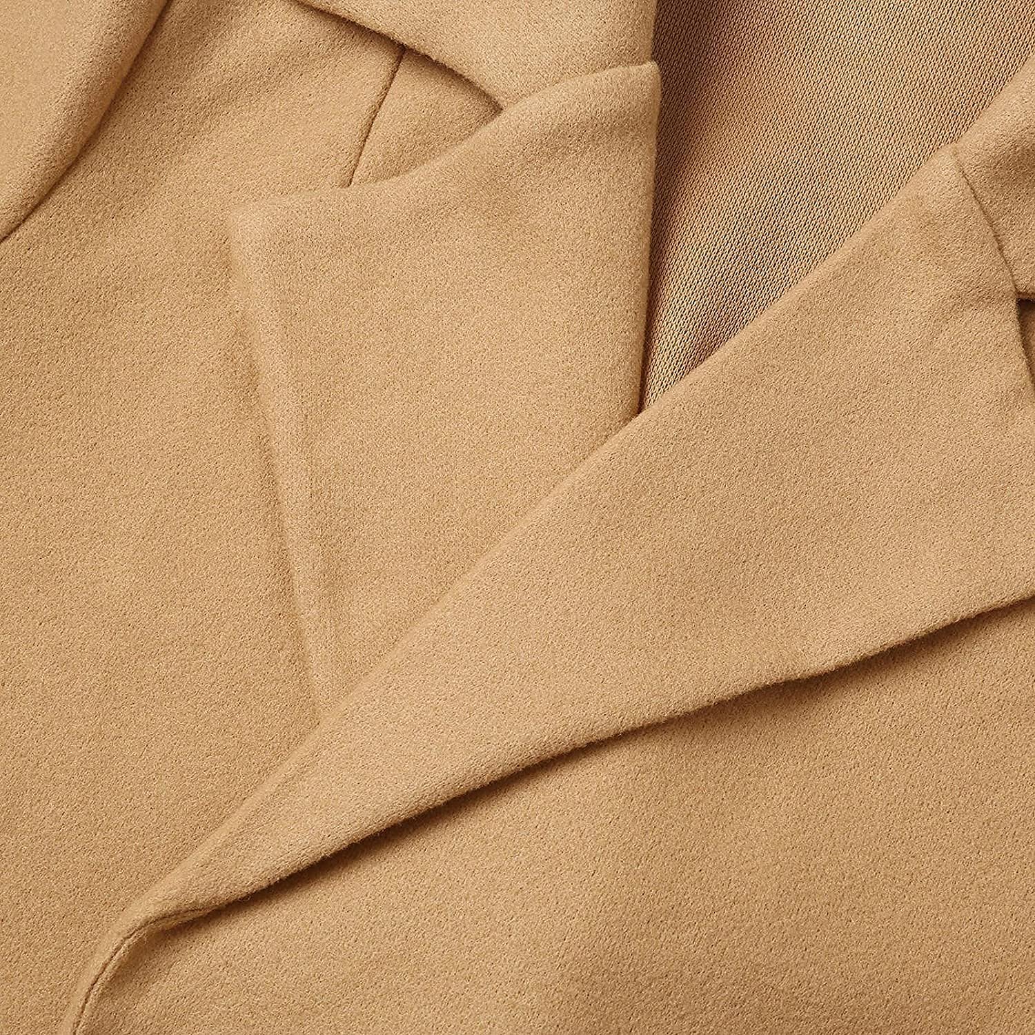 Тренч Vagbalena Вовна Зима Осінь Мода З вилогами Пальто Довга, фото №6 Тренч Vagbalena Вовна Зима Осінь Мода З вилогами Пальто Довга, фото №6