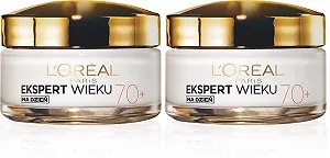 Поживний антивіковий денний крем L'Oreal Paris Age Expert 70+ Vitamin B3 Vitamin E, 2 x 50 мл - Фото 1