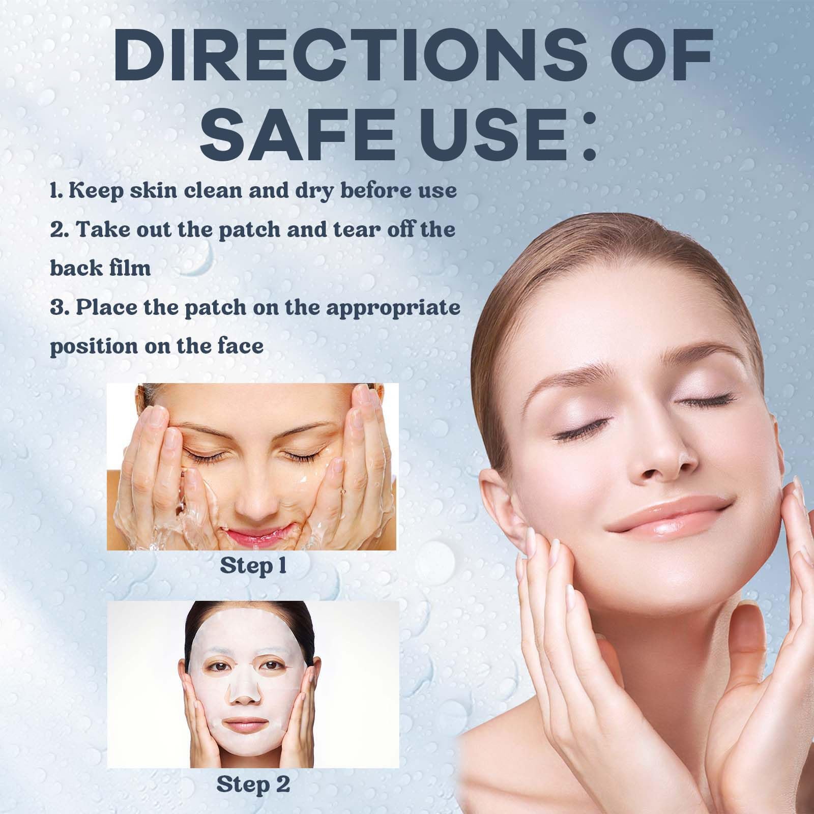 Тканинна маска Tkekruh Collagen, набір 5 шт., органічна колагенова маска глибокої дії, фото №4