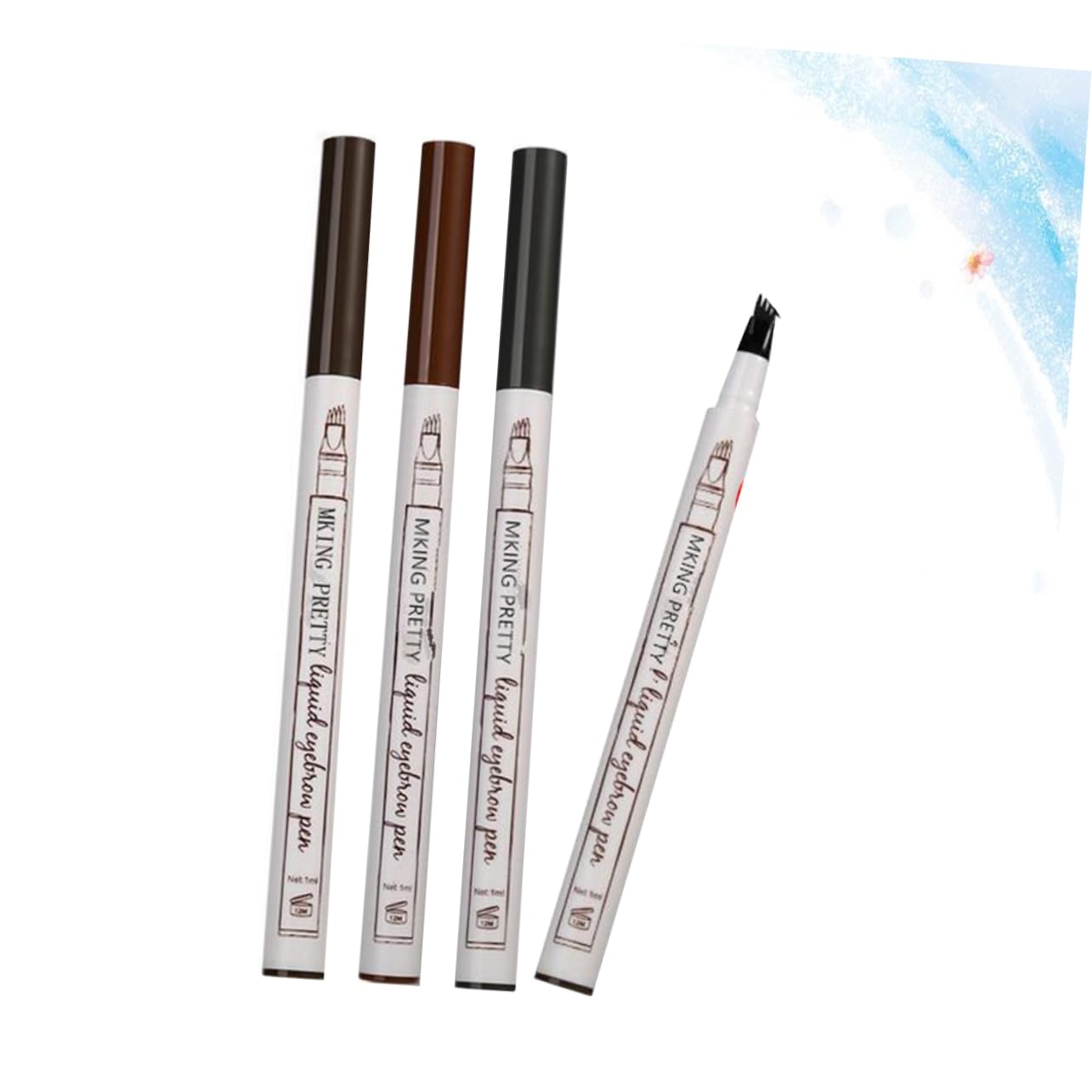 Олівець Beavorty Рідкий Водостійкий Набір з 4 шт. Тонкі лінії Пудра для брів, фото №5