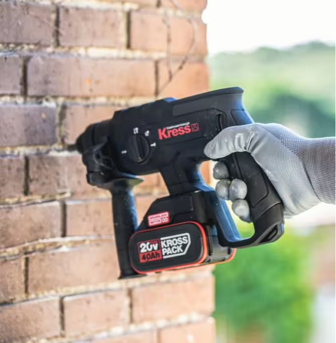 Перфоратор Kress акумуляторний KUC60.91 / 20В / 2.0 Дж / SDS+ / Bare Tool / Чорний, фото №4