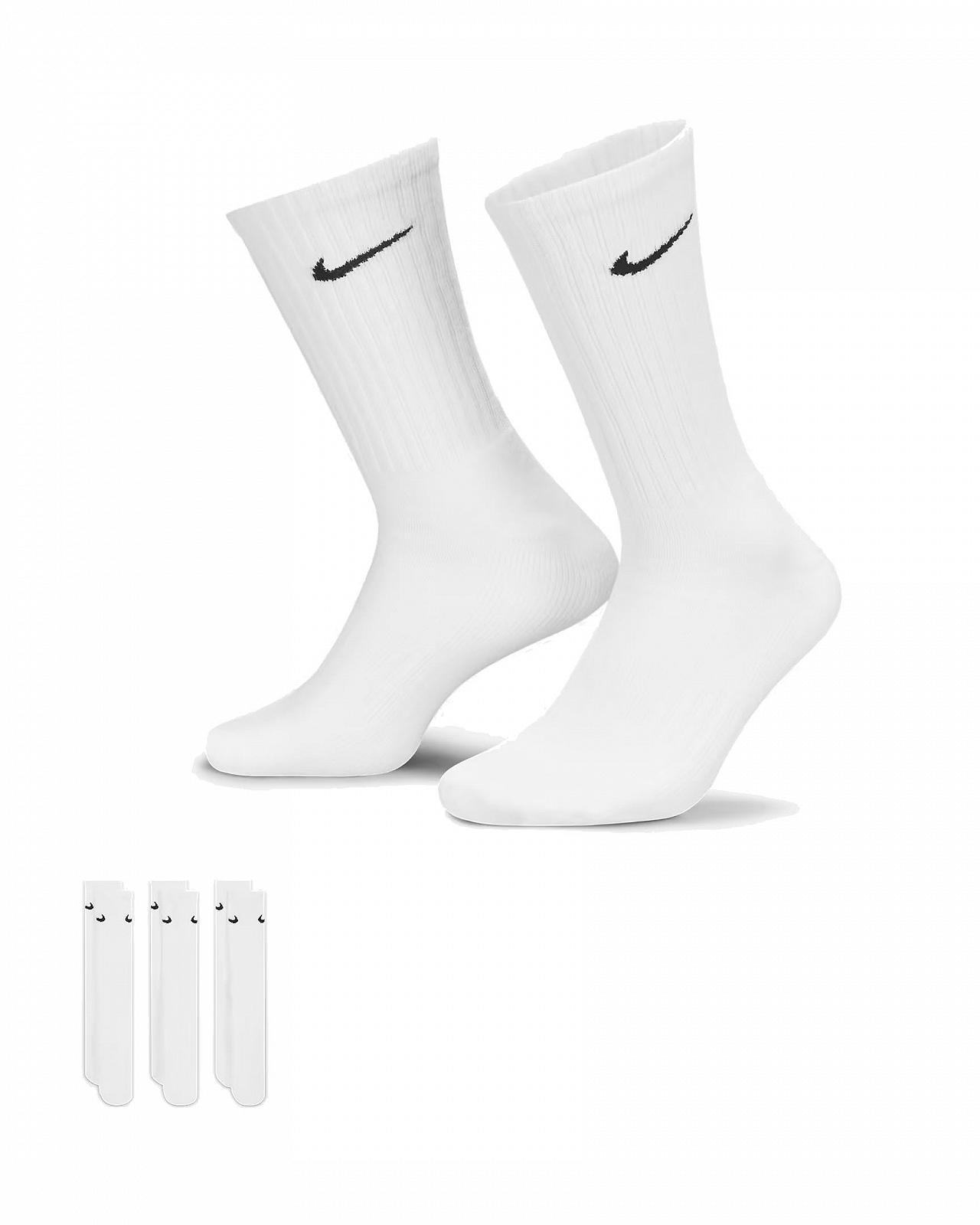 Шкарпетки Nike Training Sport Crew Dri-Fit, 3 пари, Білий, 38 - 42, фото №1