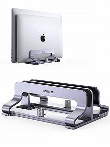 Подставка для ноутбука UGREEN Vertical Aluminium 2 Slot, для MacBook Pro/Air, iPad, Huawei, Surface, Dell, HP и других - Фото 1