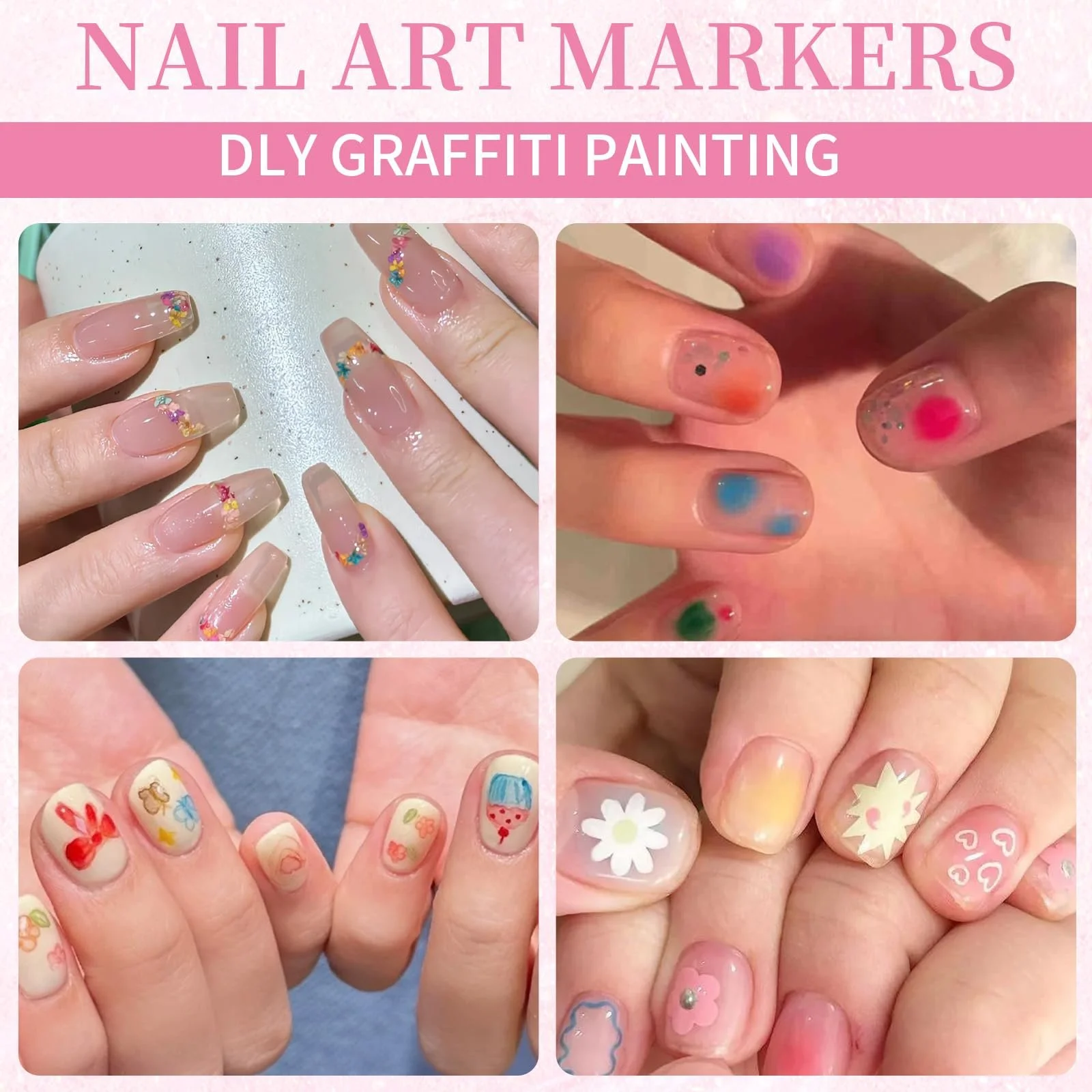 Маркери для нейл-арту 12 кольорів 0.5 мм DIY 3D Graffiti Dotting, фото №5 Маркери для нейл-арту 12 кольорів 0.5 мм DIY 3D Graffiti Dotting, фото №5