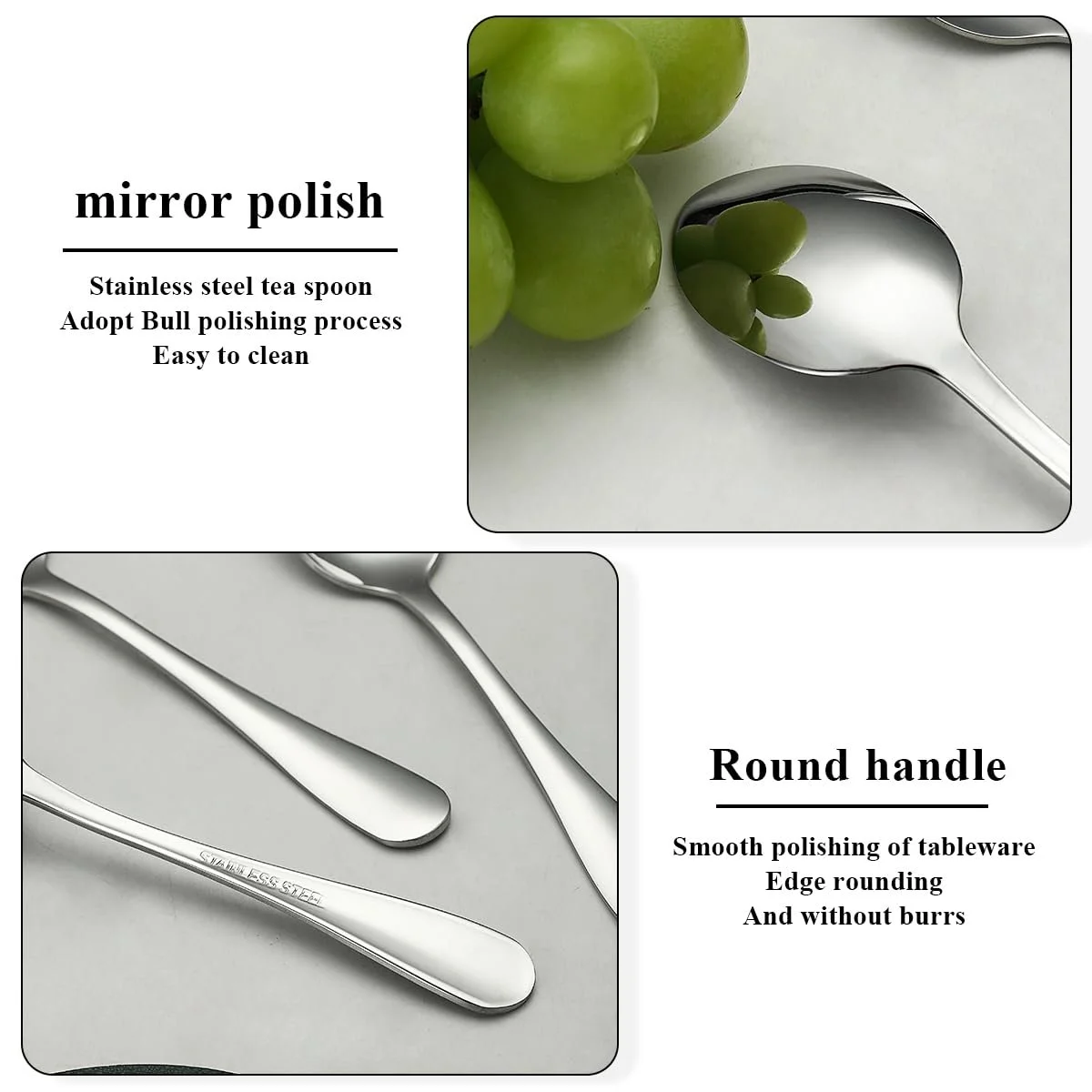Ложка чайна Evanda, 12 x 14 см, з нержавіючої сталі, фото №5