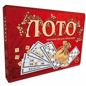 Настільна гра Лото з дерев'яними фішками - Фото 1