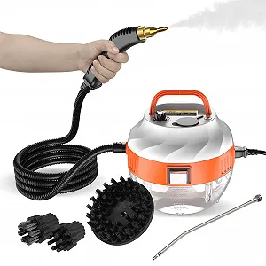 Купити Ручний пароочисник 2500 W 3 Bar 19x15x13 см портативний з щітками - Фото 1 Ручний пароочисник 2500 W 3 Bar 19x15x13 см портативний з щітками - Фото 1