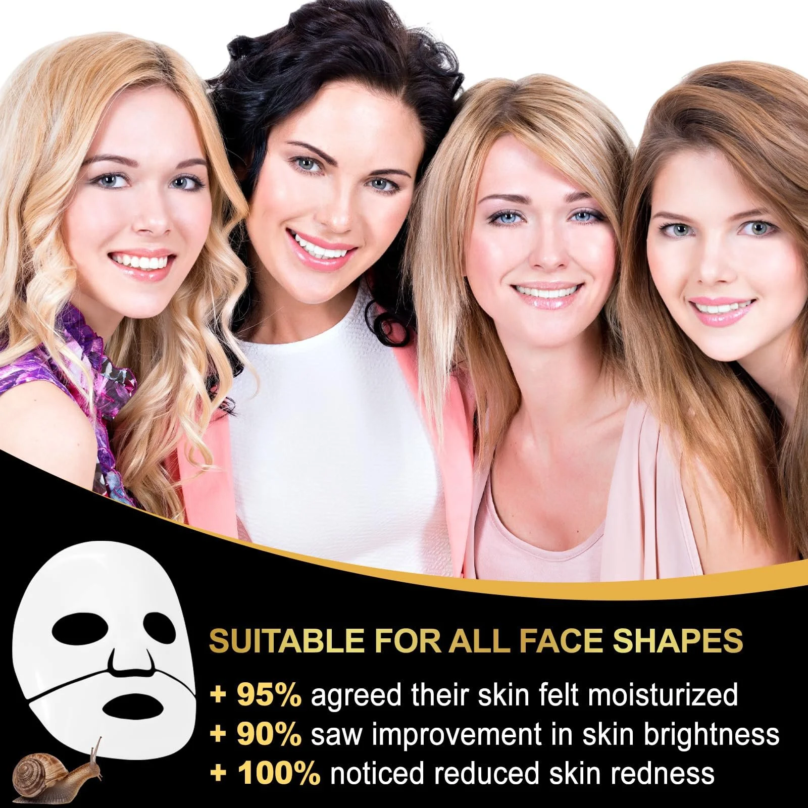 Маска для обличчя Advanced Snail Mucin Glass Glow, колагенова маска нічна, фото №9