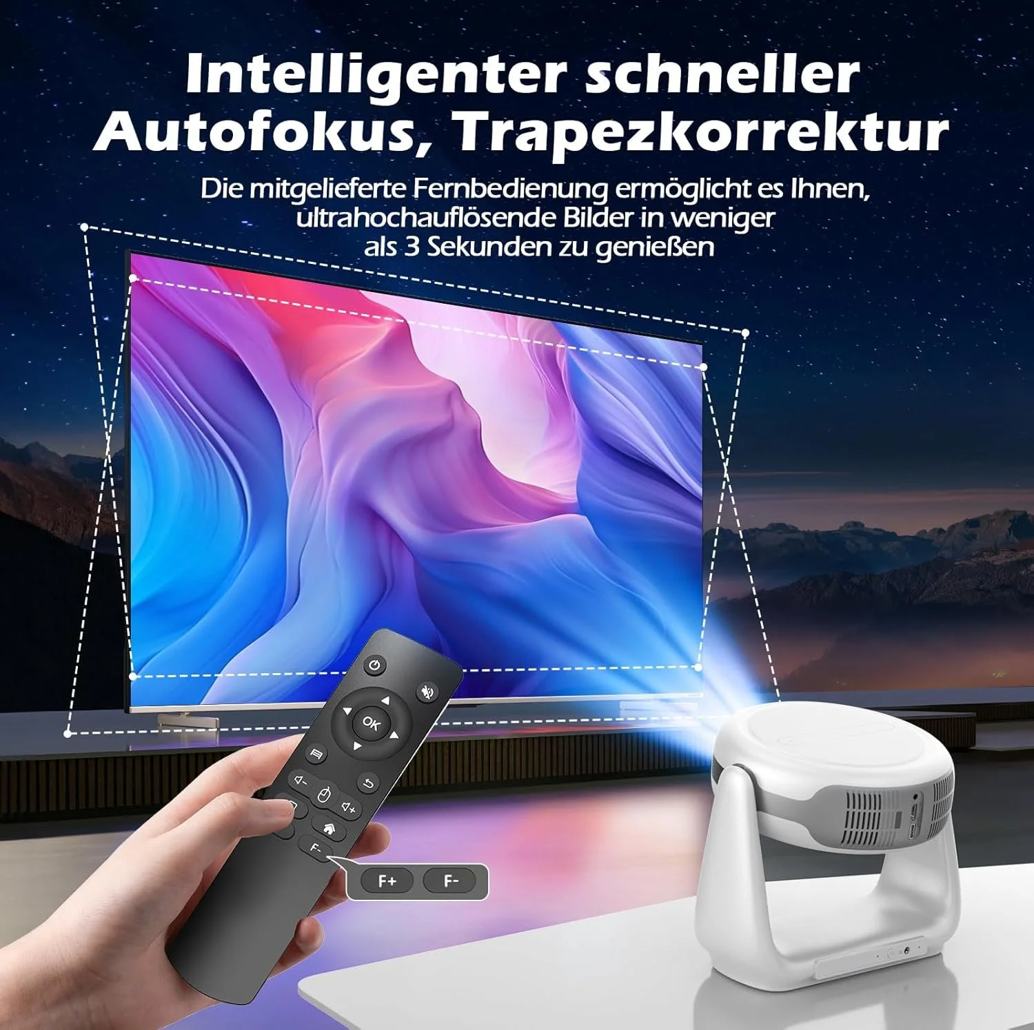 Проектор EUARY K1-99 Full HD Wi-Fi Bluetooth Android 11, фото №5 Проектор EUARY K1-99 Full HD Wi-Fi Bluetooth Android 11, фото №5