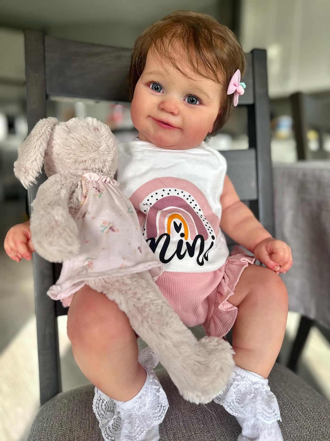 Кукла Anano Reborn Baby Full Silicone 50 см Reborn Doll Девочка с открытыми глазами, фото №1