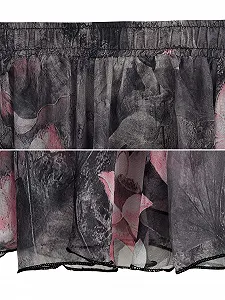 Шифоновая юбка с цветочным принтом макси, длинная юбка, шифоновая юбка с принтом, мягкая, гладкая, тонкая, легкая для лета, длина юбки 80 см / 90 см synthetic.ua - Фото 1