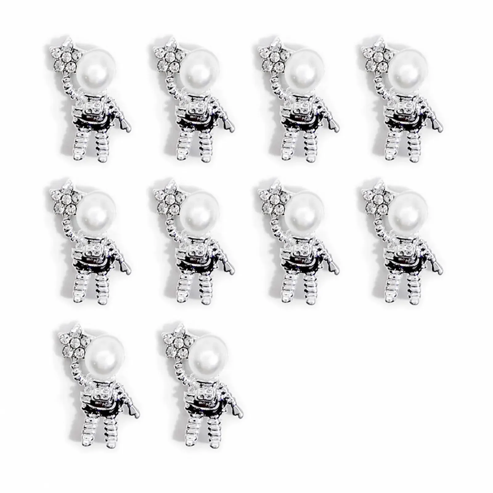 3D Золото Срібло Ведмідь Кролик Астронавт, фото №1