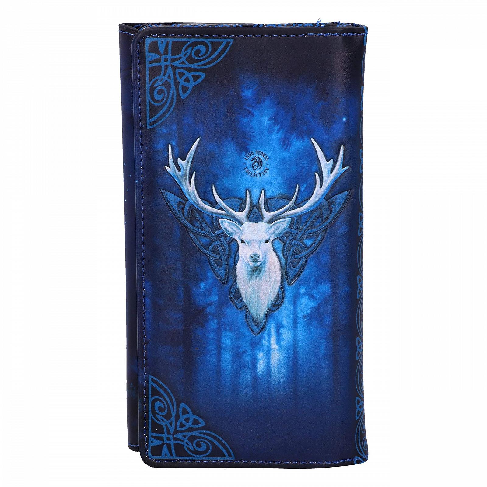 Кошелек Anne Stokes Fantasy Forest Elven Queen and Stag Embossed Синий 18.5 см, фото №3