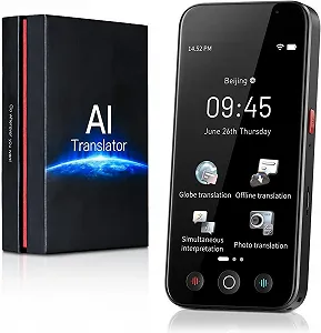 Устройство для перевода AI Kentfaith, перевод на 144 языках, мгновенный перевод 0.2 с, точность 98% - Фото 1