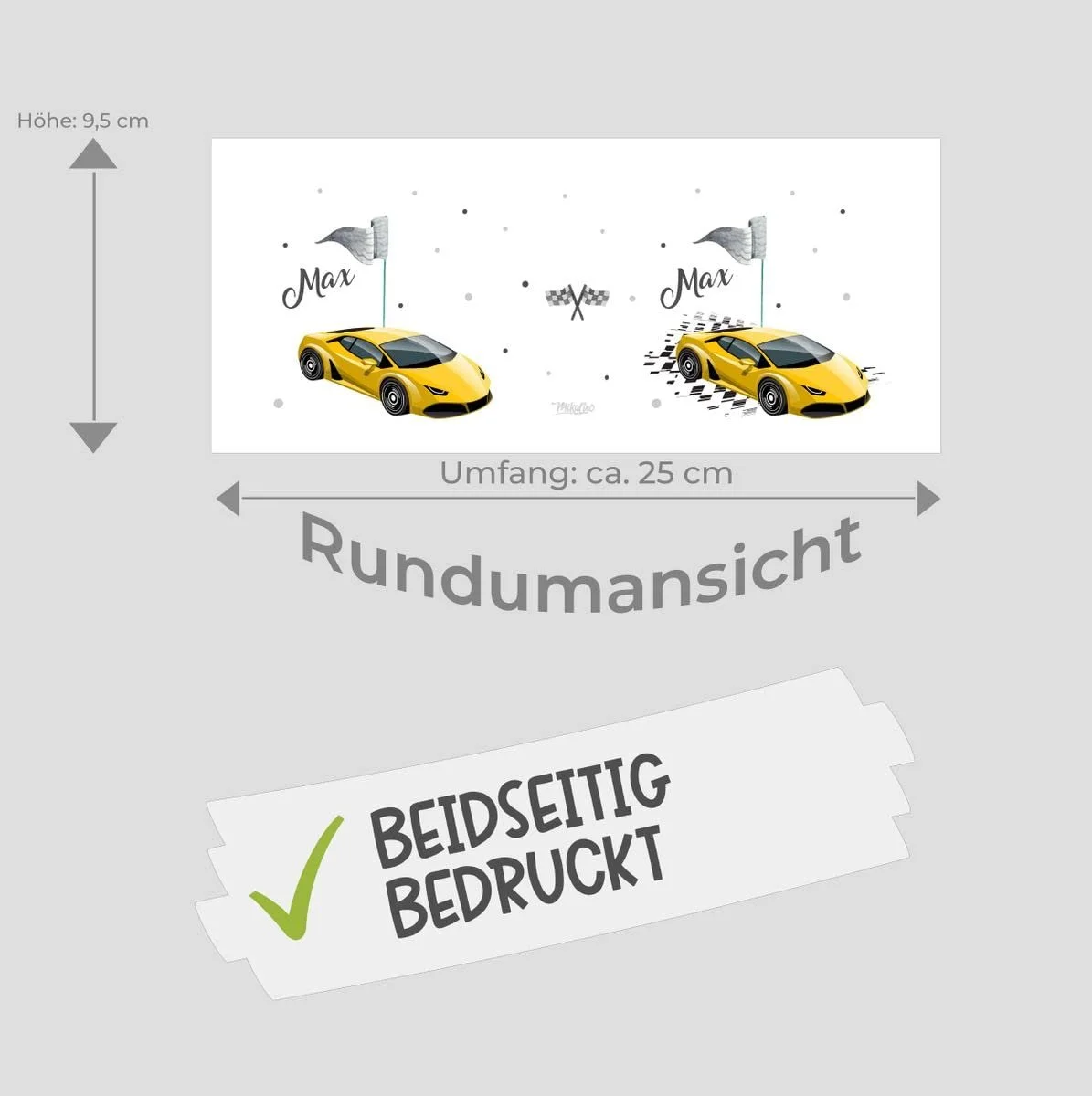 Скарбничка Mikalino Дитяча Гоночний автомобіль керамічна, фото №6