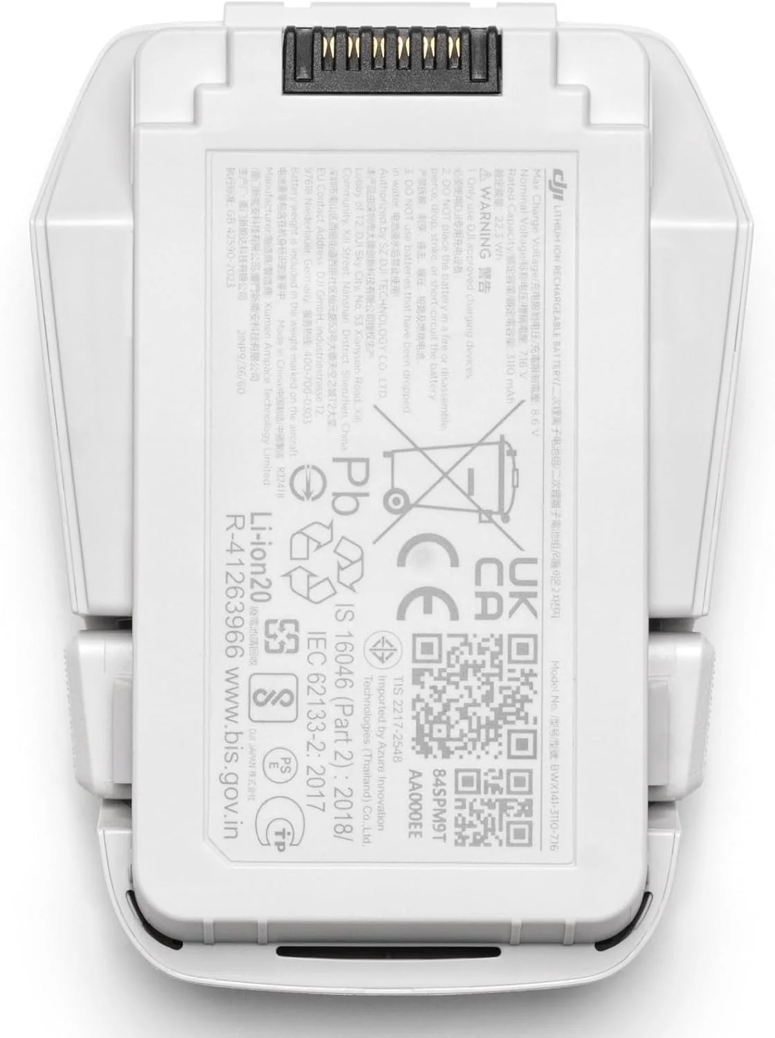 Акумулятор DJI Flip Intelligent Flight Battery / Li-ion / 3110 мАг / 22.3 Втч / Для дрона DJI Flip / Сірий, фото №4