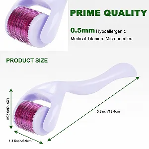 Дермаролер URAQT, ролик з мікроголками для обличчя та тіла, ролик для росту бороди synthetic.ua - Фото 1