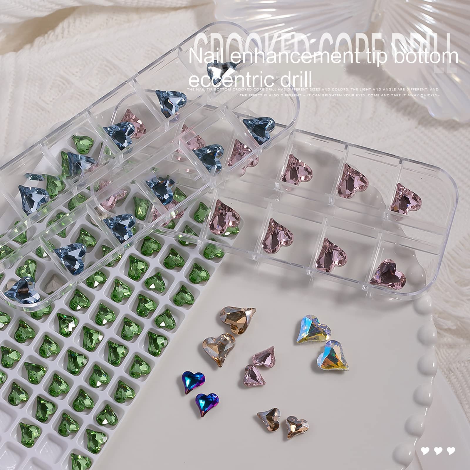 Набор 3D украшений для ногтей со стразами, 20 шт. Роскошные хрустальные драгоценные камни для дизайна ногтей своими руками, подвески для маникюра, фото №4