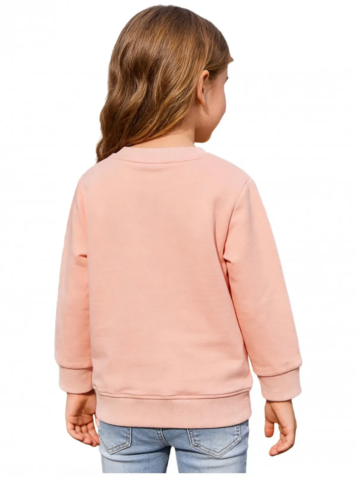 Світшот Raenseen для дівчат, з вишивкою кролика та квітковим візерунком, фото №4