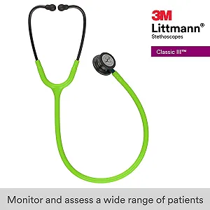Стетоскоп 3M Littmann Classic III 69 см Зеленый synthetic.ua - Фото 1