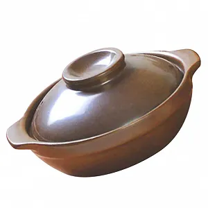 Каструля керамічна для рису та пасти з двома ручками Біла - Фото 1