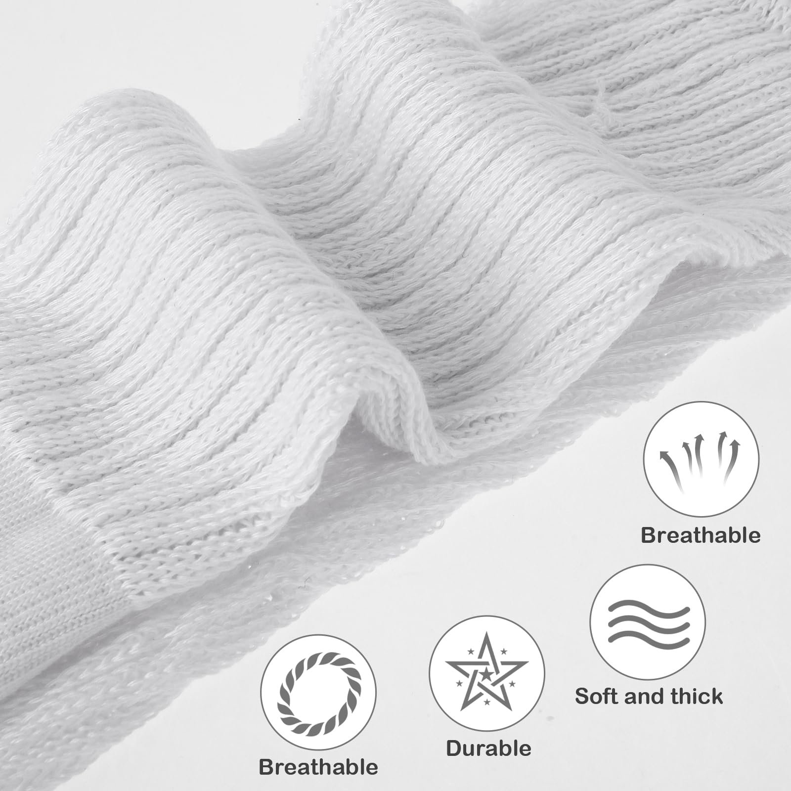 Гетры Носки женские повседневные Вязаные гетры для сапог Очень длинные спортивные носки Многослойные носки Размер 9-11 Теннисные носки Неоновые костюмы в стиле 90-х Женские гетры, фото №5