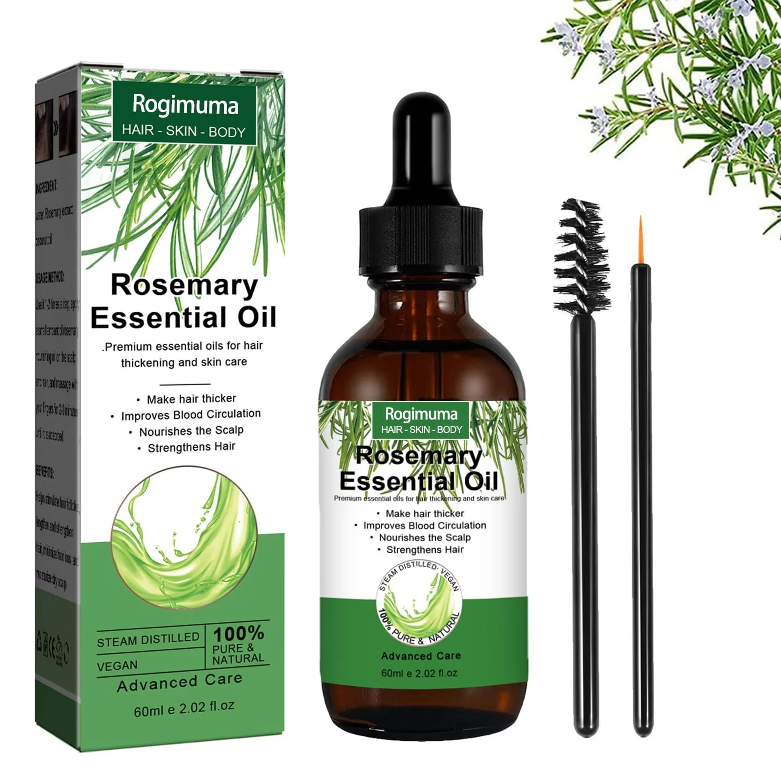 Олія Розмаринова Олія для Волосся для Росту Волосся, фото №1