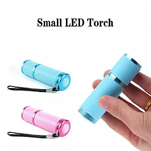 Міні LED ліхтарик 87 мм, 9 LED, різнокольоровий, 2 шт. synthetic.ua - Фото 1