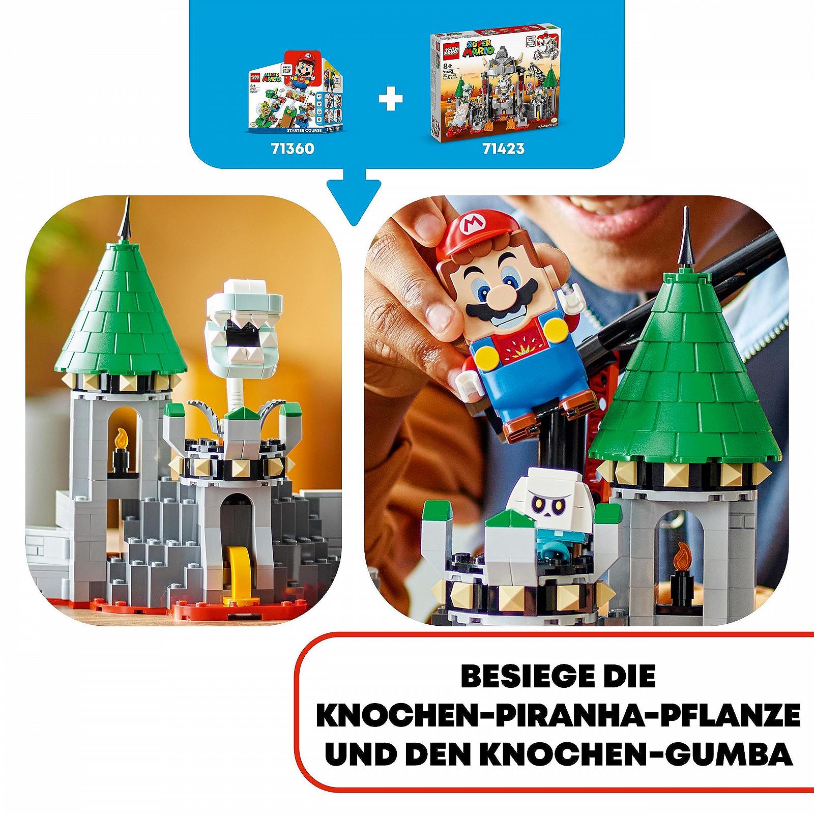 Конструктор LEGO Super Mario Fortress Battle Expansion Set Bone Bowsers 71423, фото №6