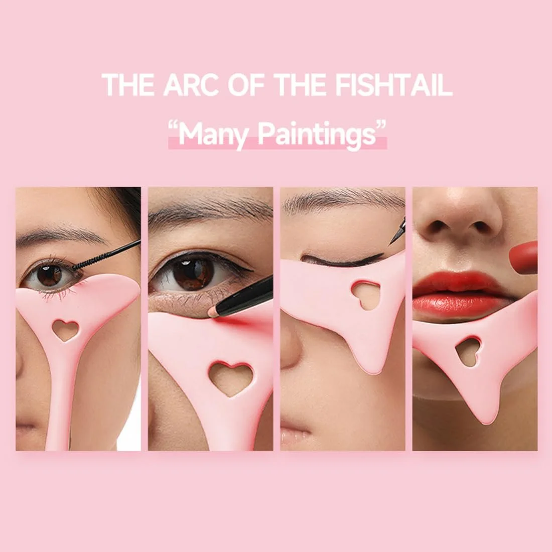 Силиконовый трафарет для подводки для глаз Многофункциональный для начинающих и профессионалов, фото №5 Силиконовый трафарет для подводки для глаз Многофункциональный для начинающих и профессионалов, фото №5