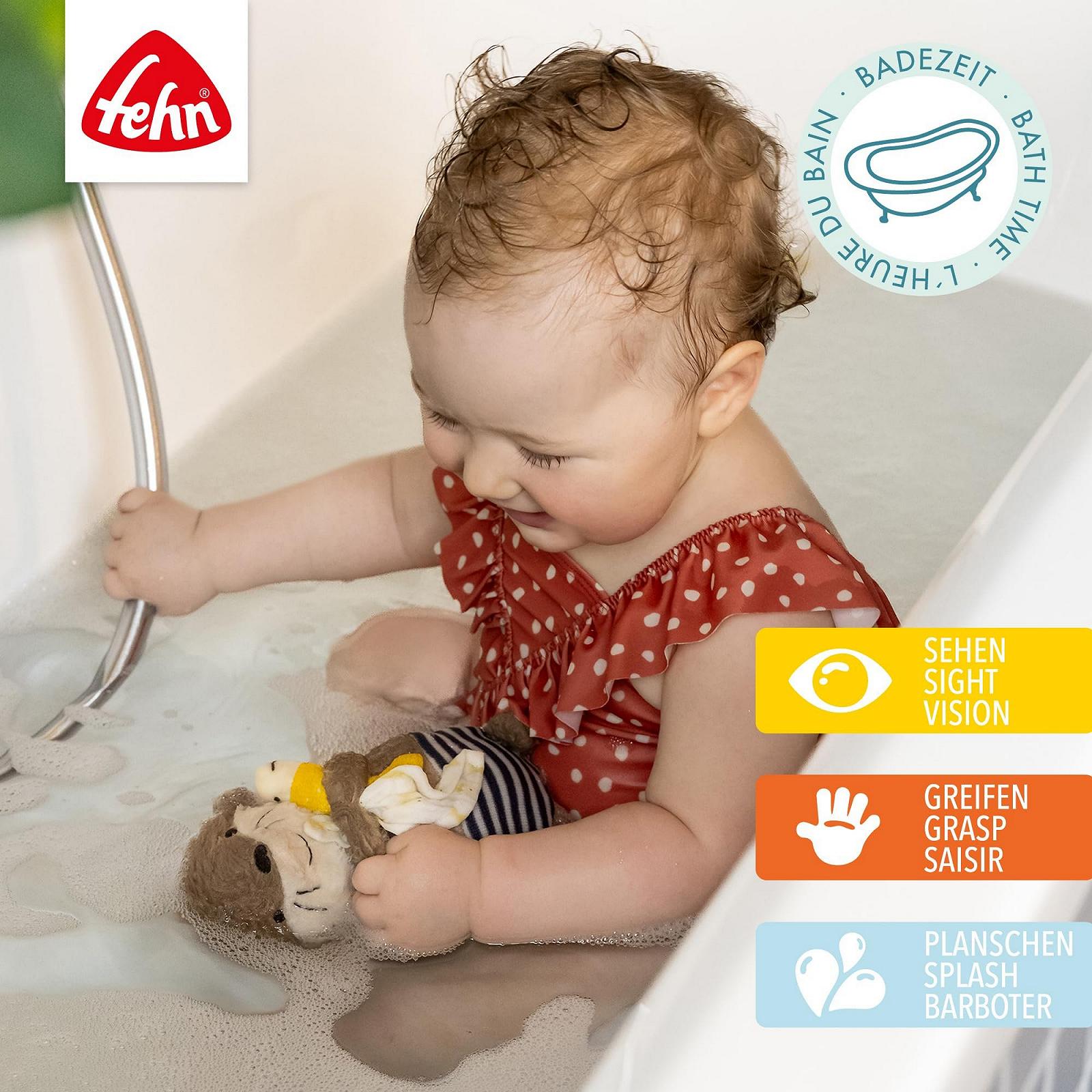 Іграшка для ванни Fehn Тваринка Видра плаваюча тканинна іграшка для ванни для різноманіття та веселого купання, фото №2