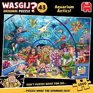 Купити Пазл Jumbo Wasgij Original 43 It Smells of Fish Aquarium Antics 1000 деталей - Фото 1 Пазл Jumbo Wasgij Original 43 It Smells of Fish Aquarium Antics 1000 деталей - Фото 1