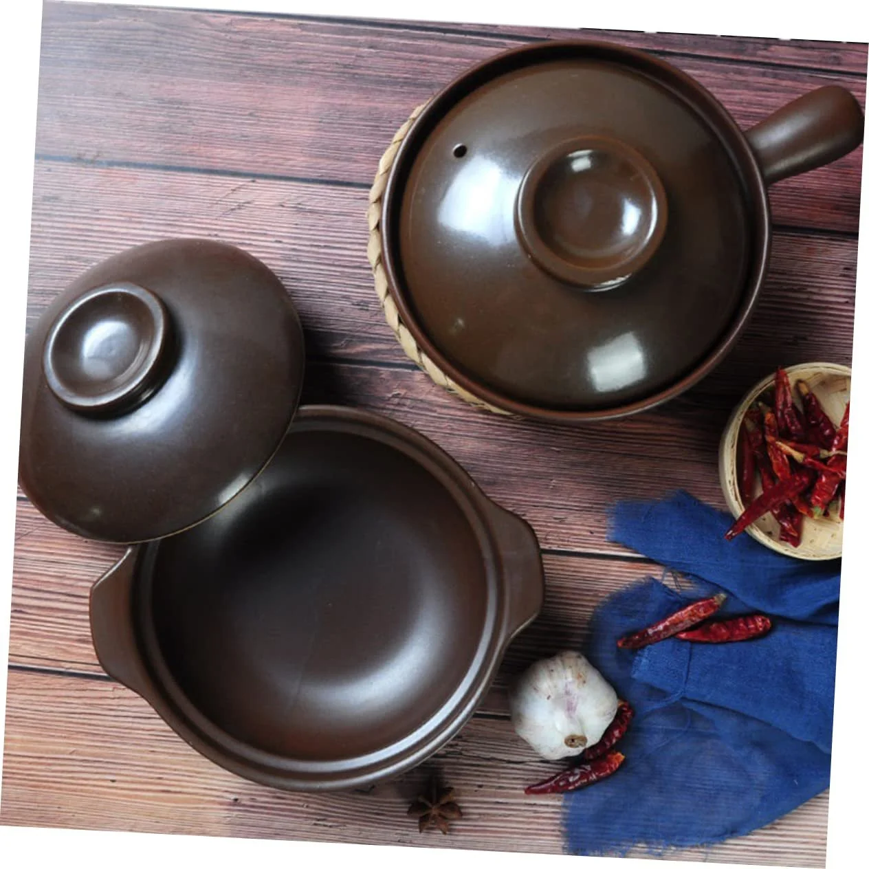 Кастрюля керамическая Dutch Oven традиционная для супов и тушения, фото №2