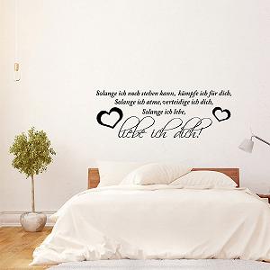 Наклейка на стіну Wandkings "Solange ich noch stehen kann..." 120 x 41 см synthetic.ua - Фото 1