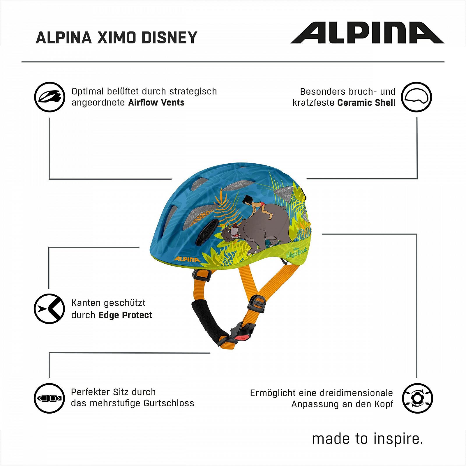 Велосипедный шлем ALPINA Ximo Disney Girls, фото №2