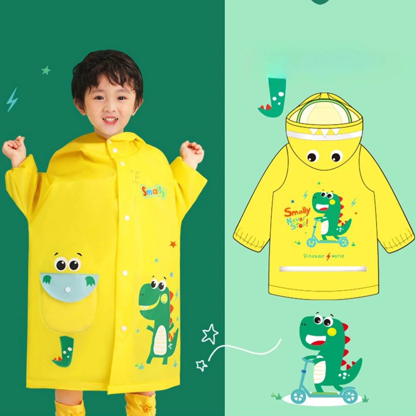 Детское дождевое пончо для мальчиков, легкая дождевая одежда для игр на улице, для ежедневной носки, для детей 3-13 лет, фото №2 Детское дождевое пончо для мальчиков, легкая дождевая одежда для игр на улице, для ежедневной носки, для детей 3-13 лет, фото №2