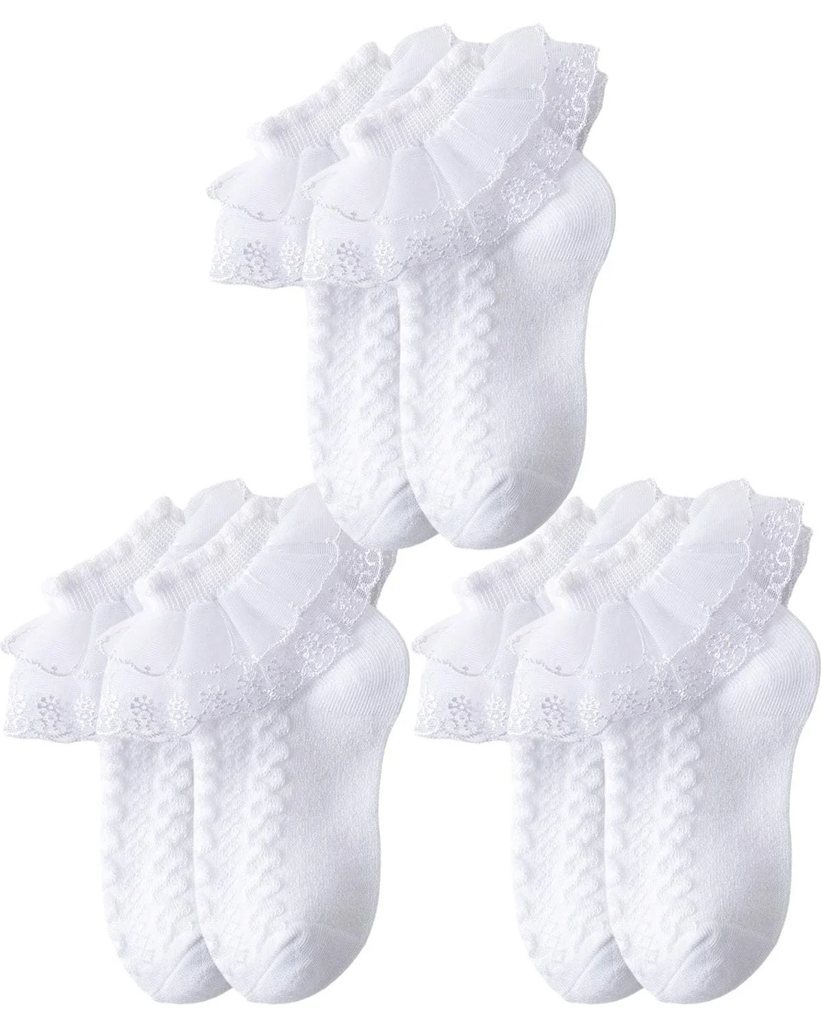Шкарпетки з оборками (3 пари), фото №1
